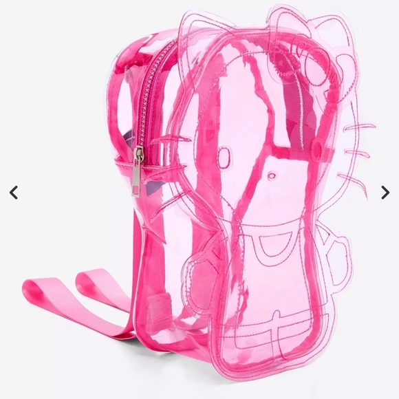 Pink Transparent Character Backpack - Picture 2 of 7